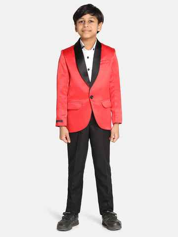 Boy red tuxedo suit
