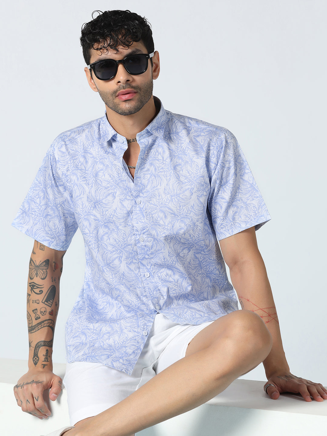 Afloat Flora Half Sleeve Shirt - Tahvo India
