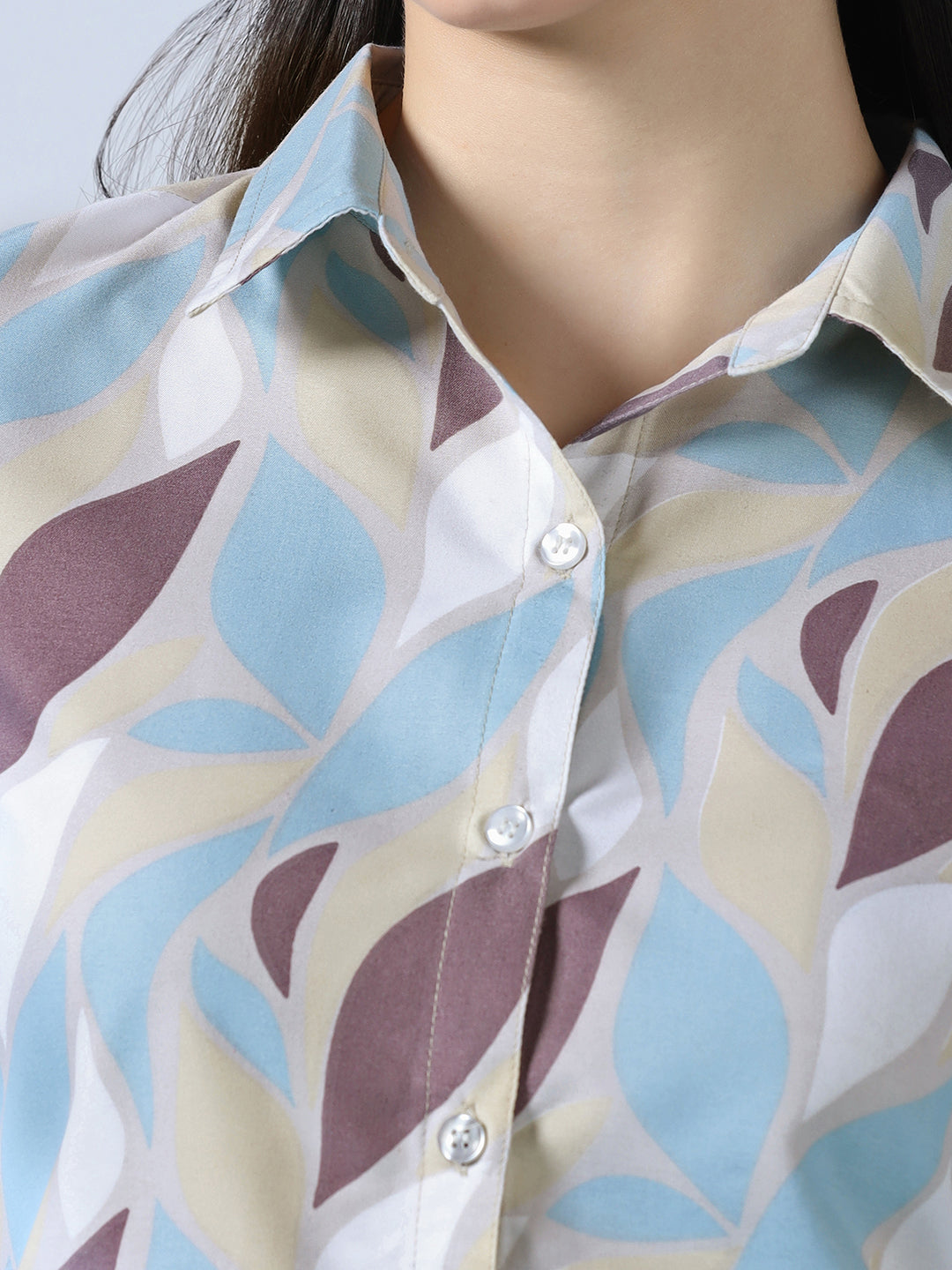 Women Multi Printed Cotton Shirt - Tahvo India