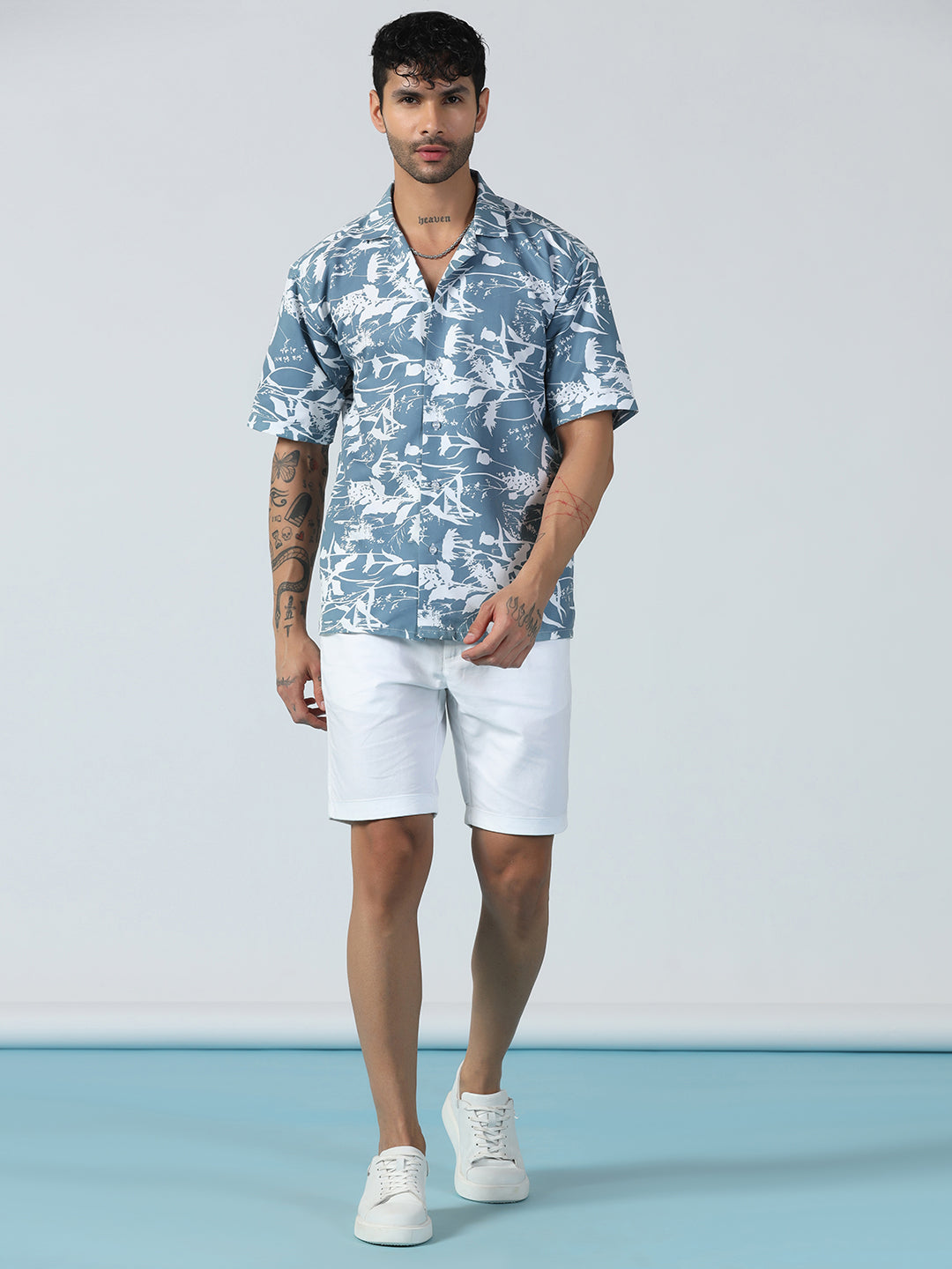 Airglow Forest Printed Half Sleeve Shirt