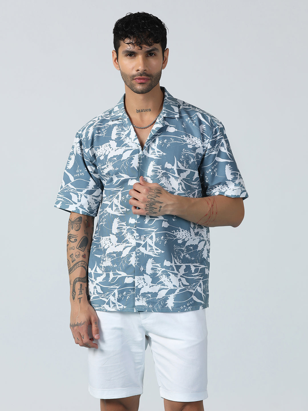 Airglow Forest Printed Half Sleeve Shirt