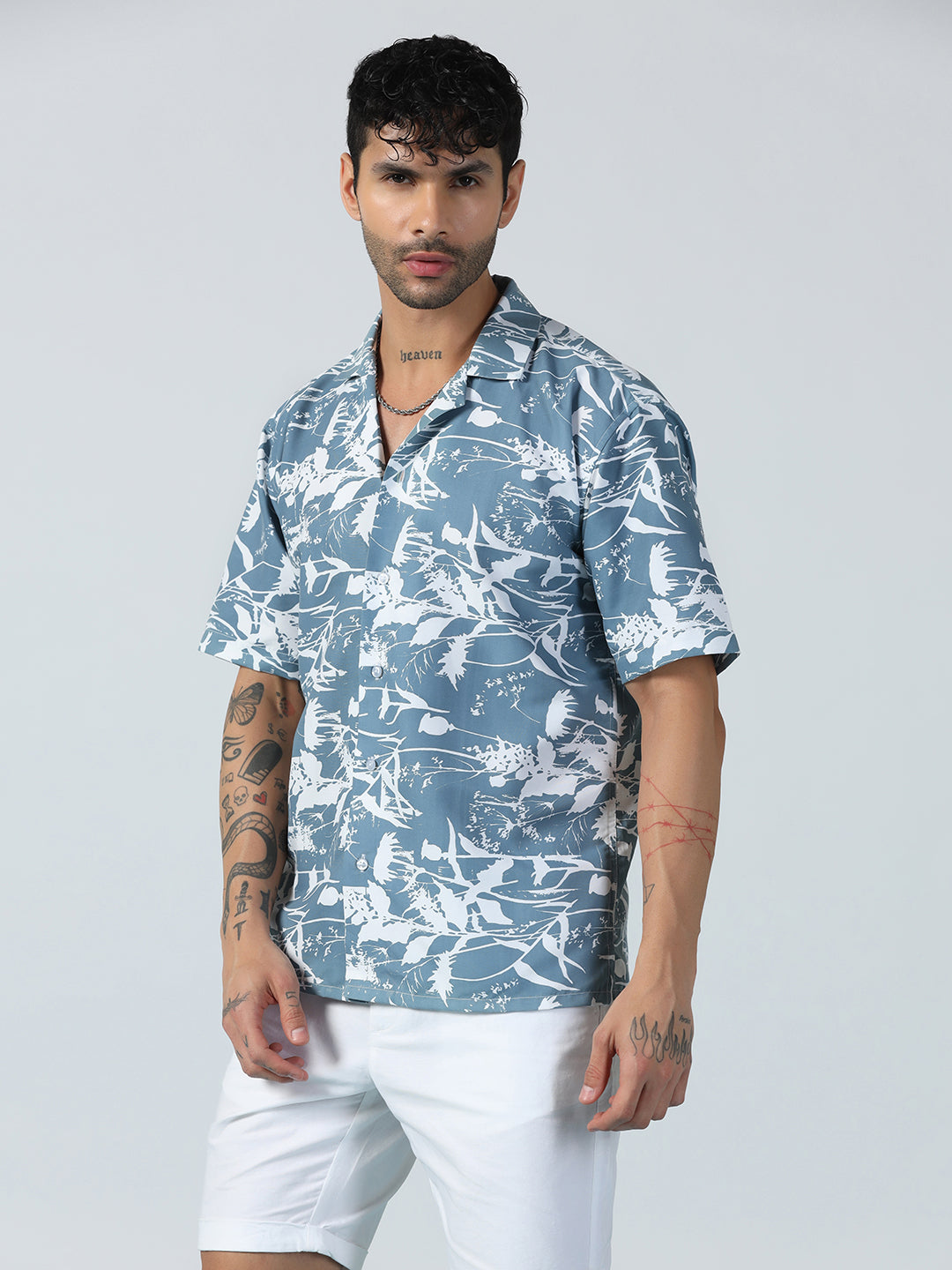 Airglow Forest Printed Half Sleeve Shirt