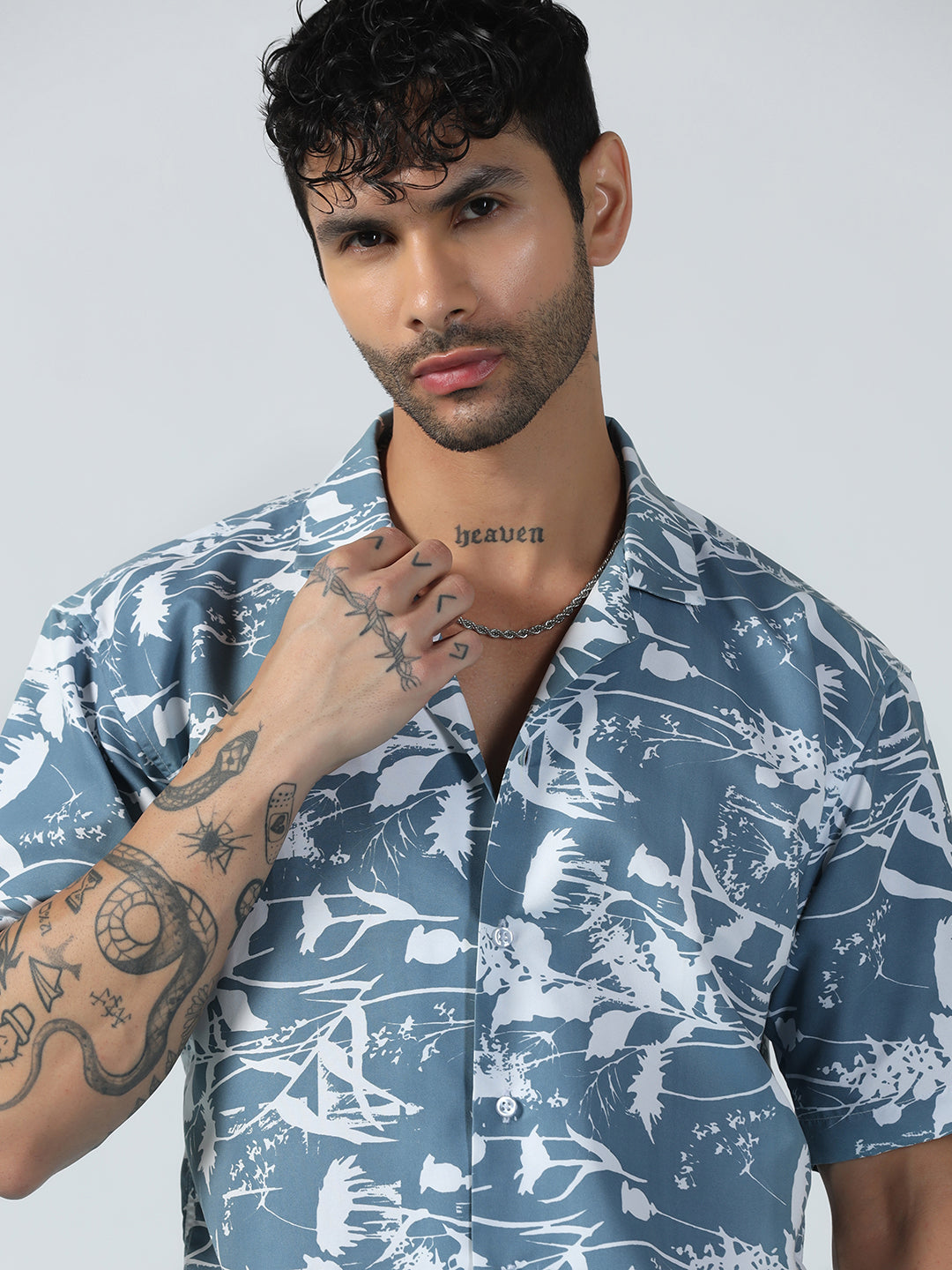Airglow Forest Printed Half Sleeve Shirt