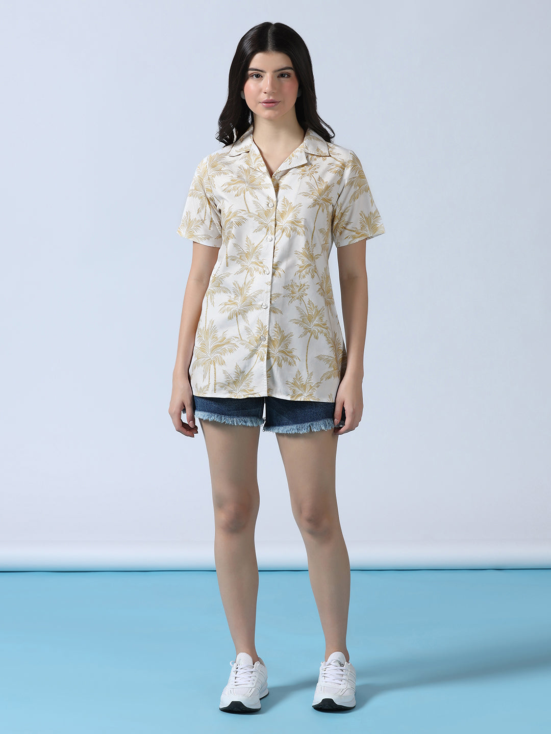 Women Relaxed Printed Shirt - Tahvo India