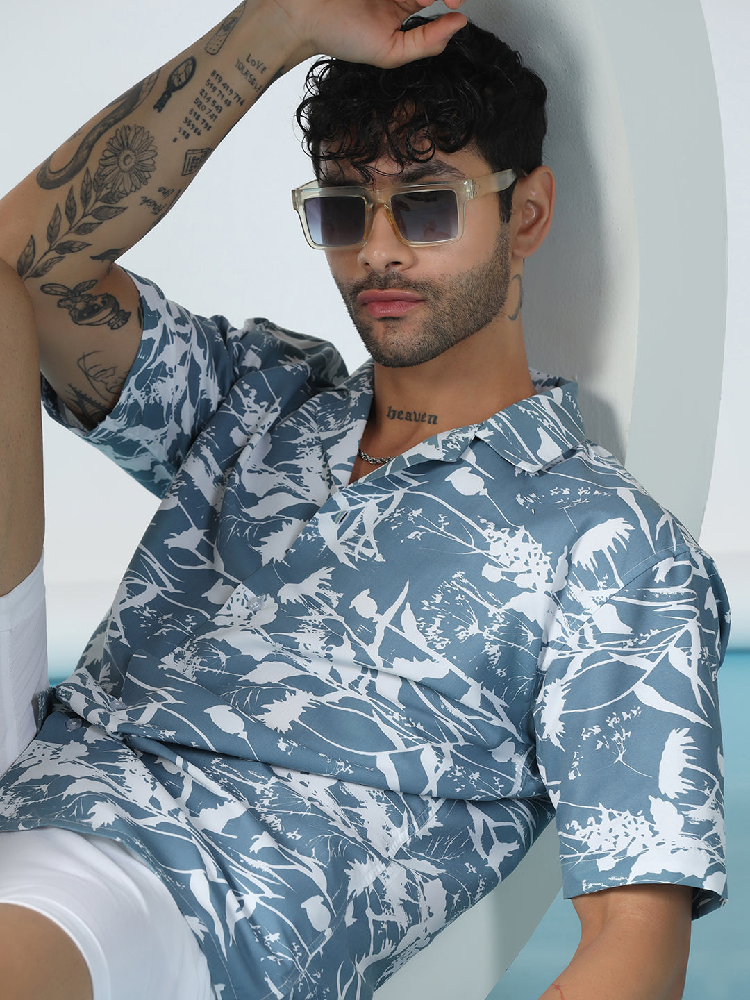 Airglow Forest Printed Half Sleeve Shirt