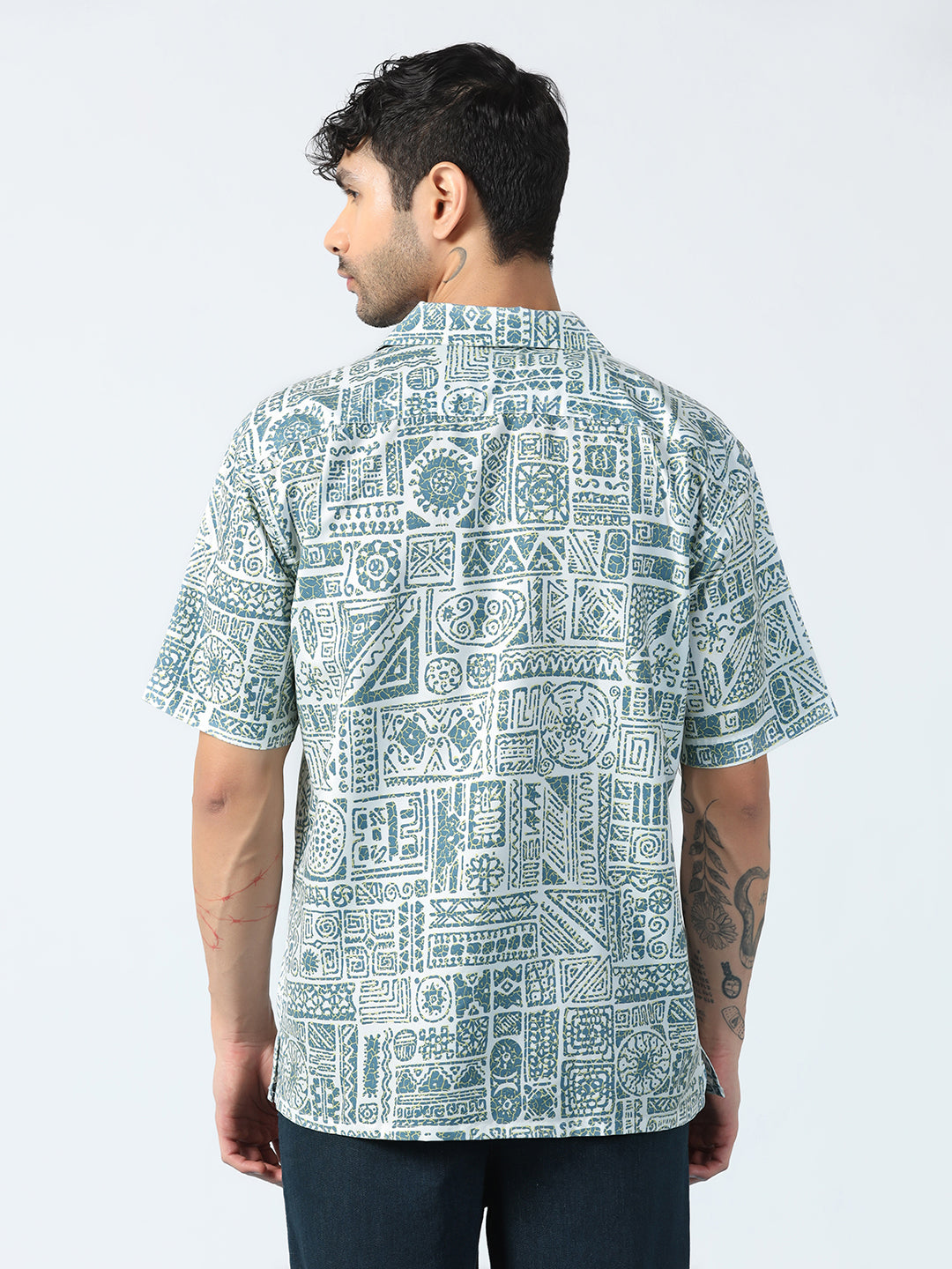 Tribal Printed Half Sleeve Shirt