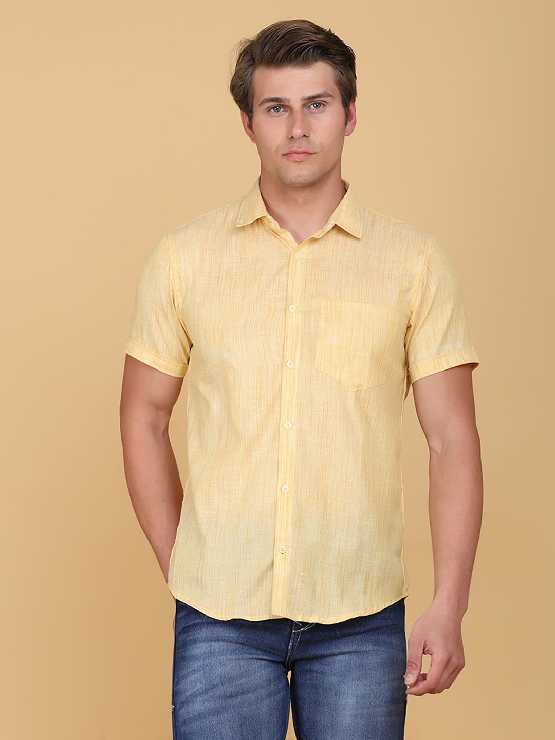 Men Slim Fit Half sleeves Shirt - Tahvo India