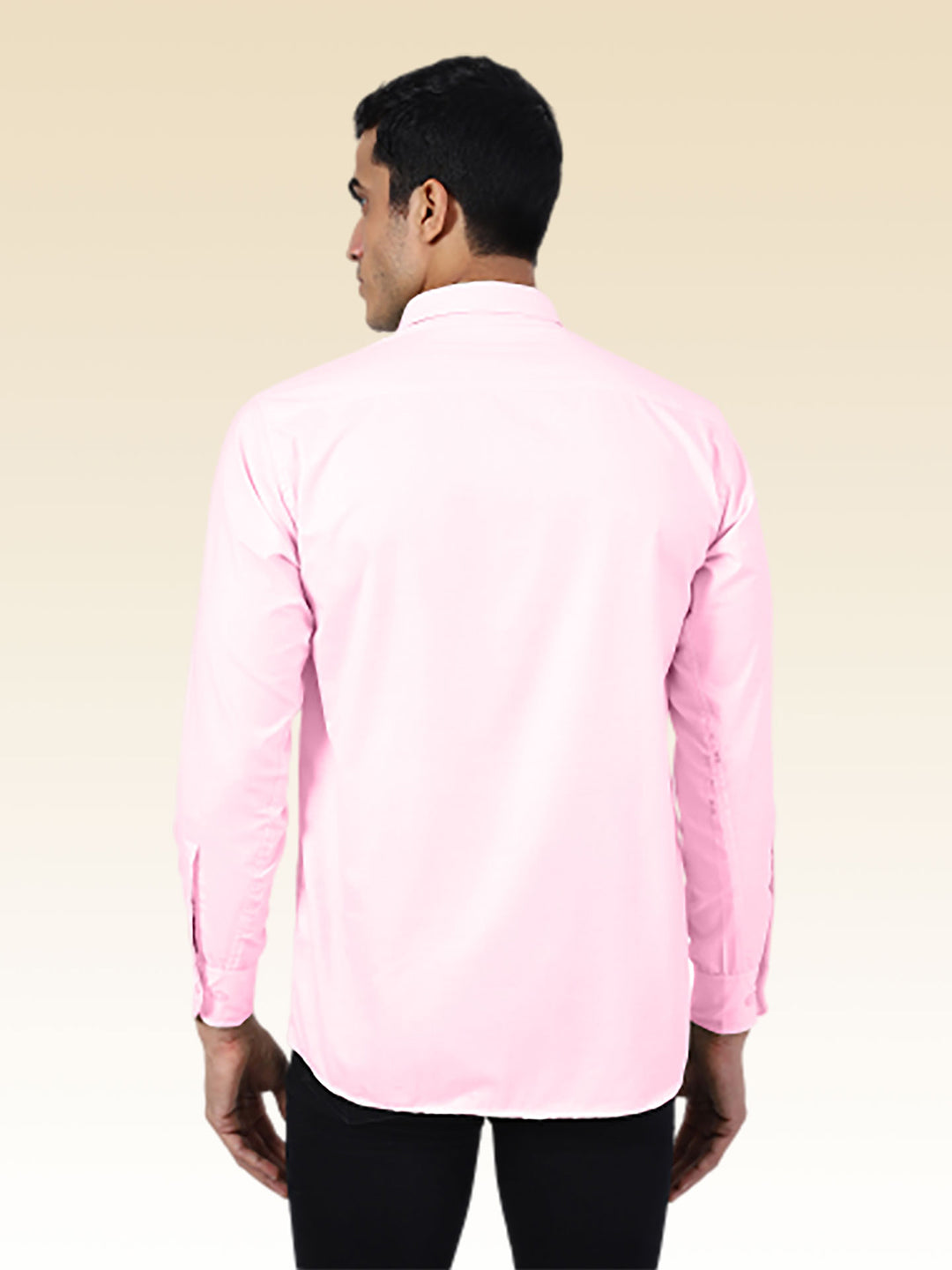 Men Pink Solid Shirt - Tahvo India