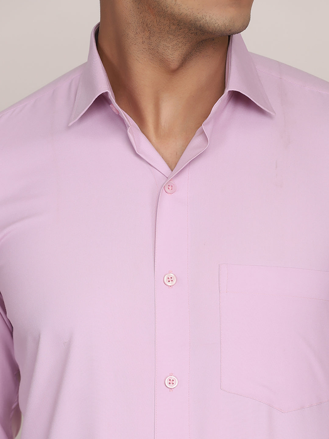 Men Purple Formal Cotton Shirt - Tahvo India