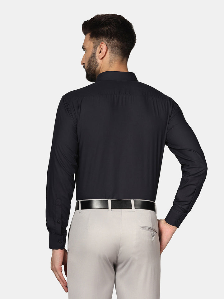 Men Blue Solid Shirt - Tahvo India