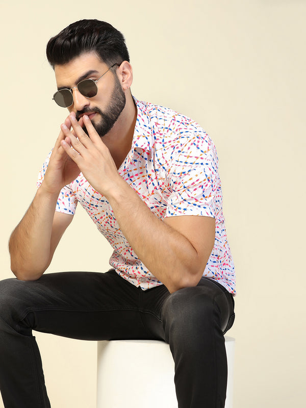 Men Casual Multi Printed Shirt