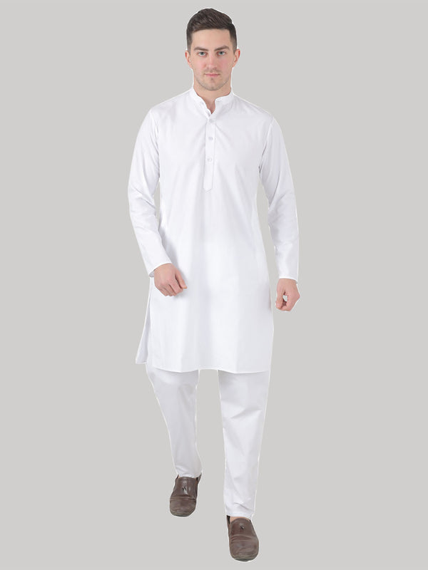 Men White Kurta Set
