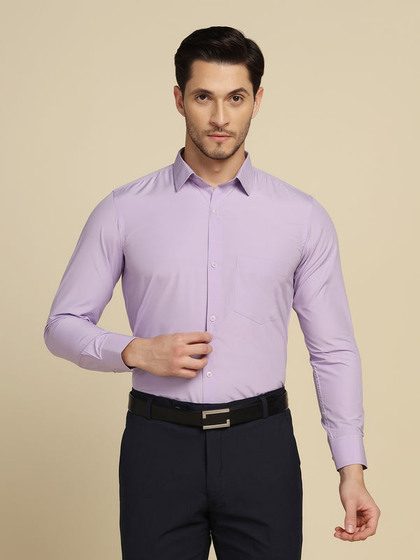 Men Purple Solid Shirt - Tahvo India