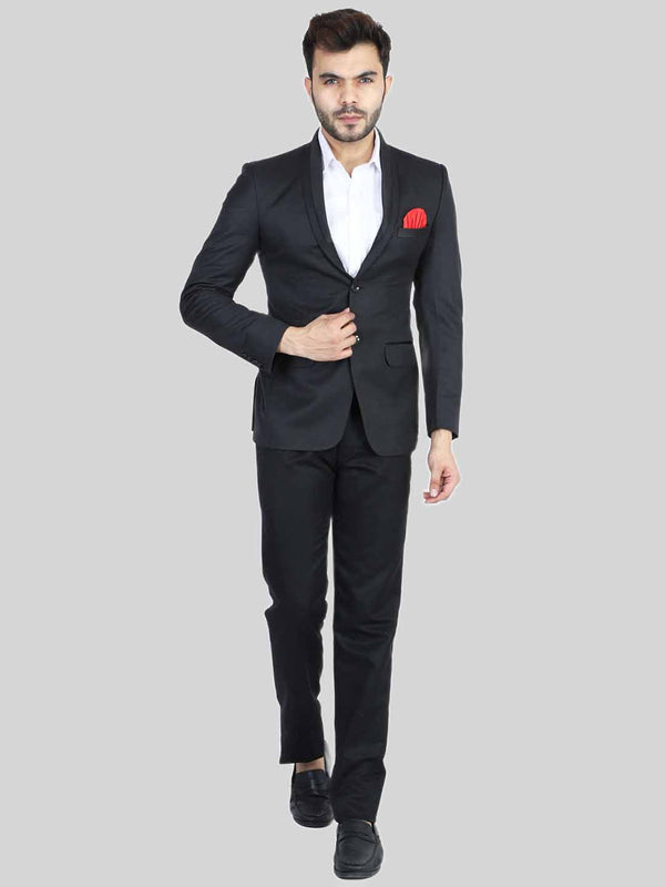Men Black Tuxedo Suit
