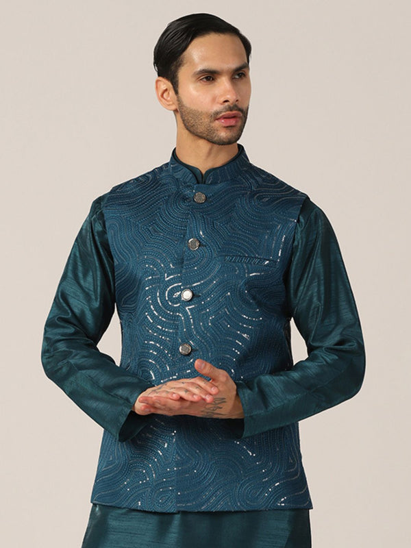 Turquoise Nehru Jacket