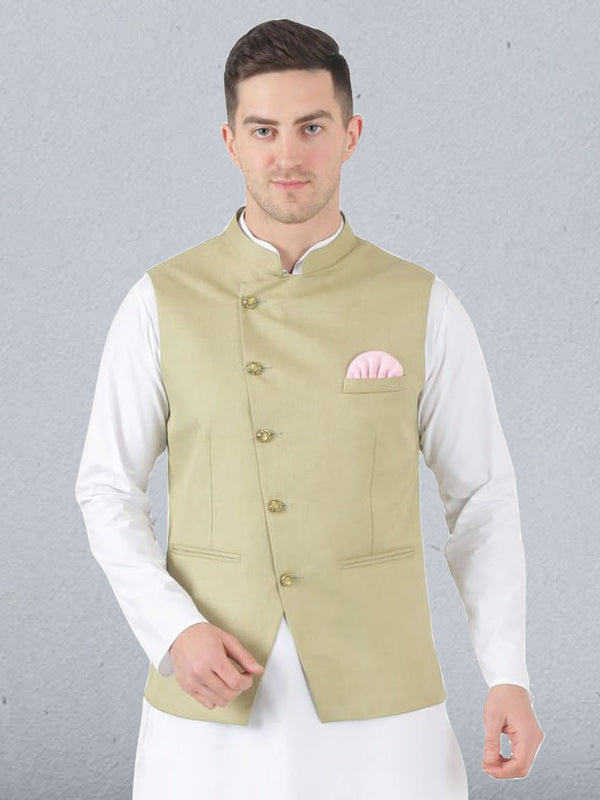 Men Angrakha Nehru Jacket - Tahvo India