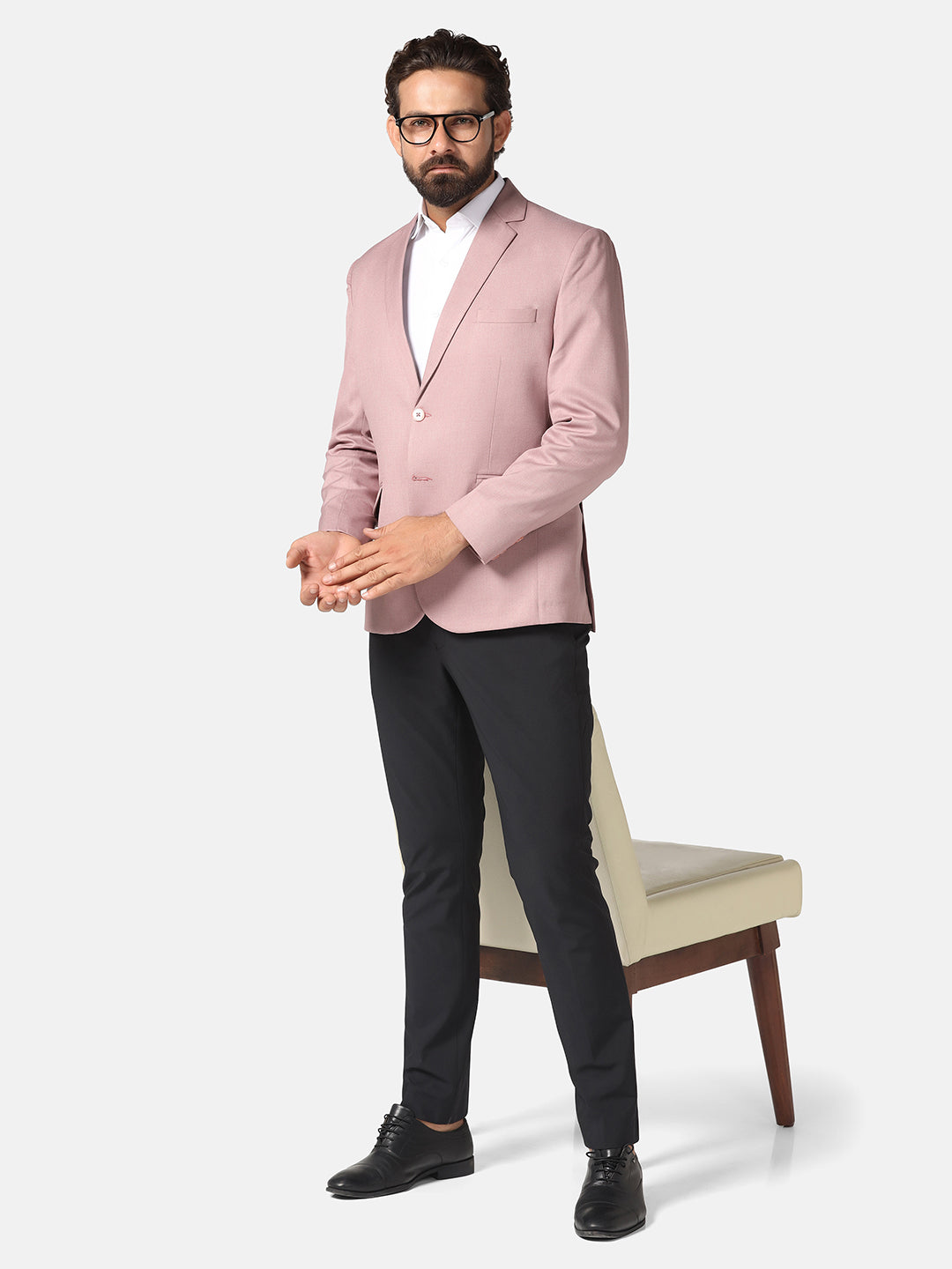 Men Pink Blazer