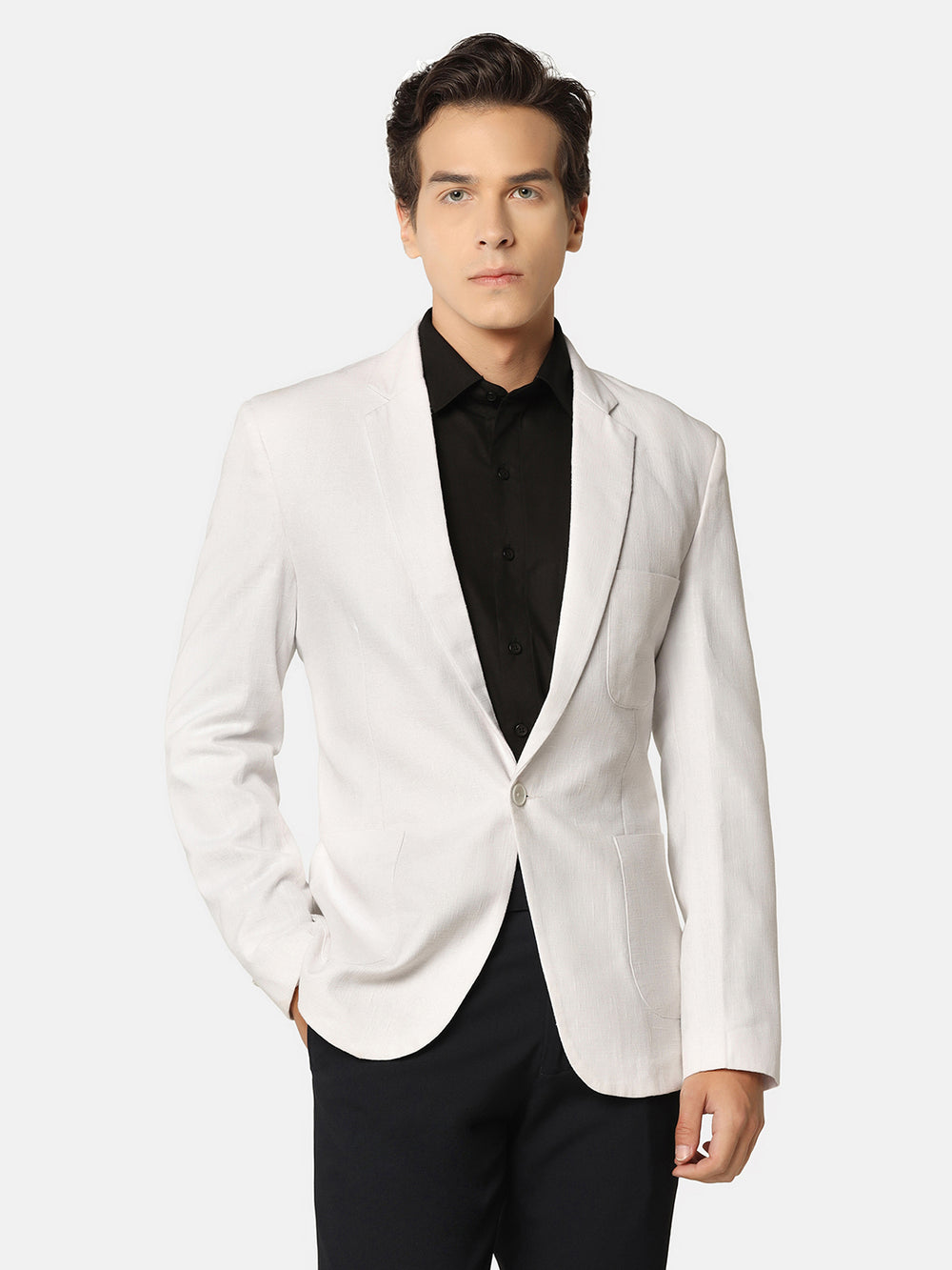 Men Linen Blazer - Tahvo India