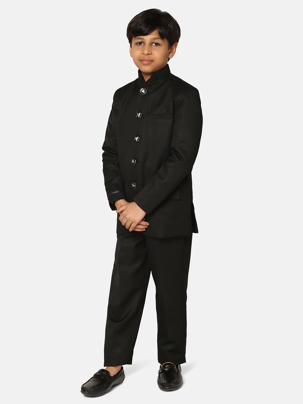 Kids Black Bandgala Suit