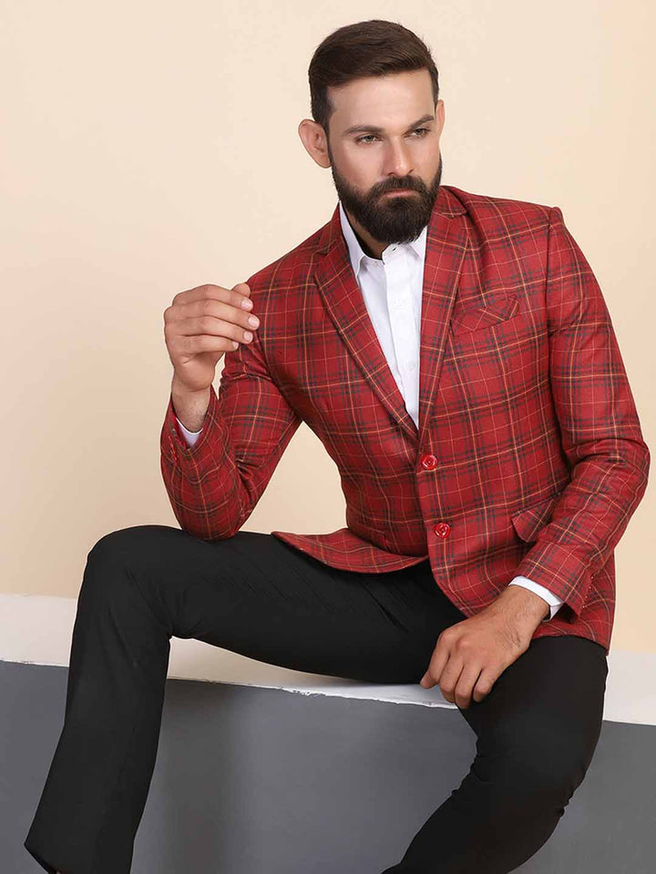 Men Tweed Stylish Blazer - Tahvo India
