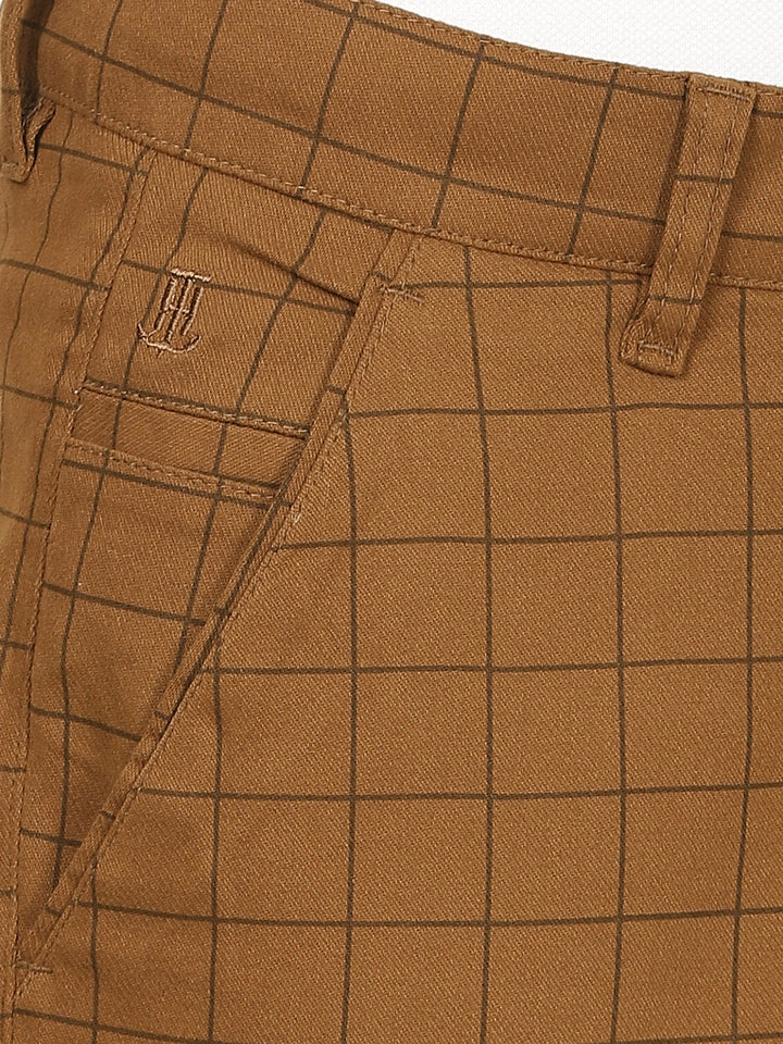 Men Brown Casual Trousers - Tahvo India
