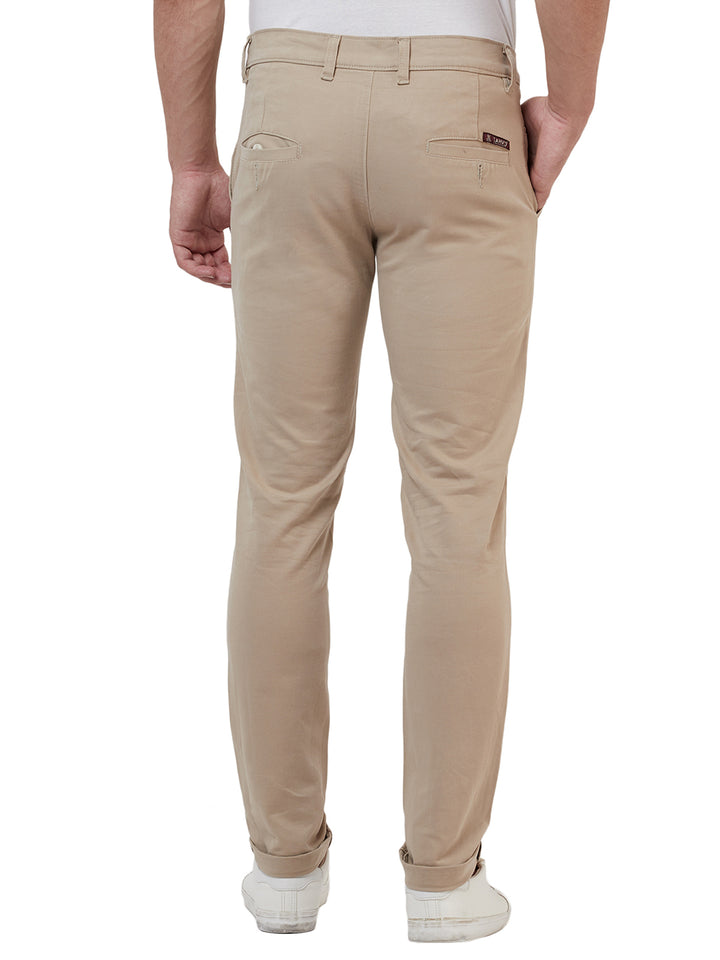 Men Beige Regular Fit Trousers - Tahvo India