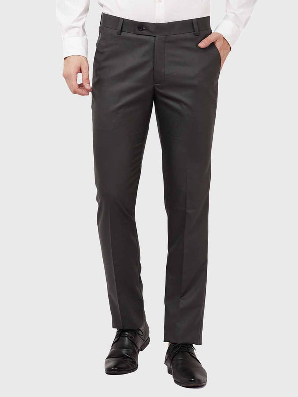 Men Formal Grey Trousers - Tahvo India