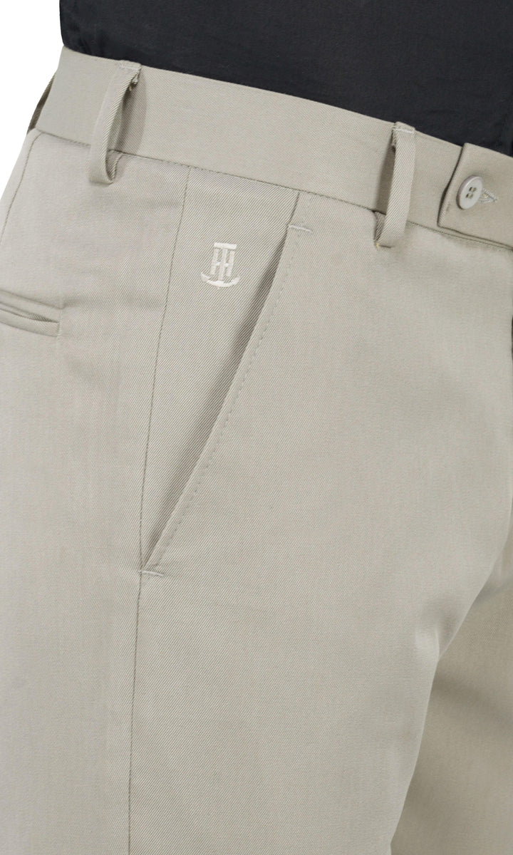 Men Grey Solid Trouser - Tahvo India