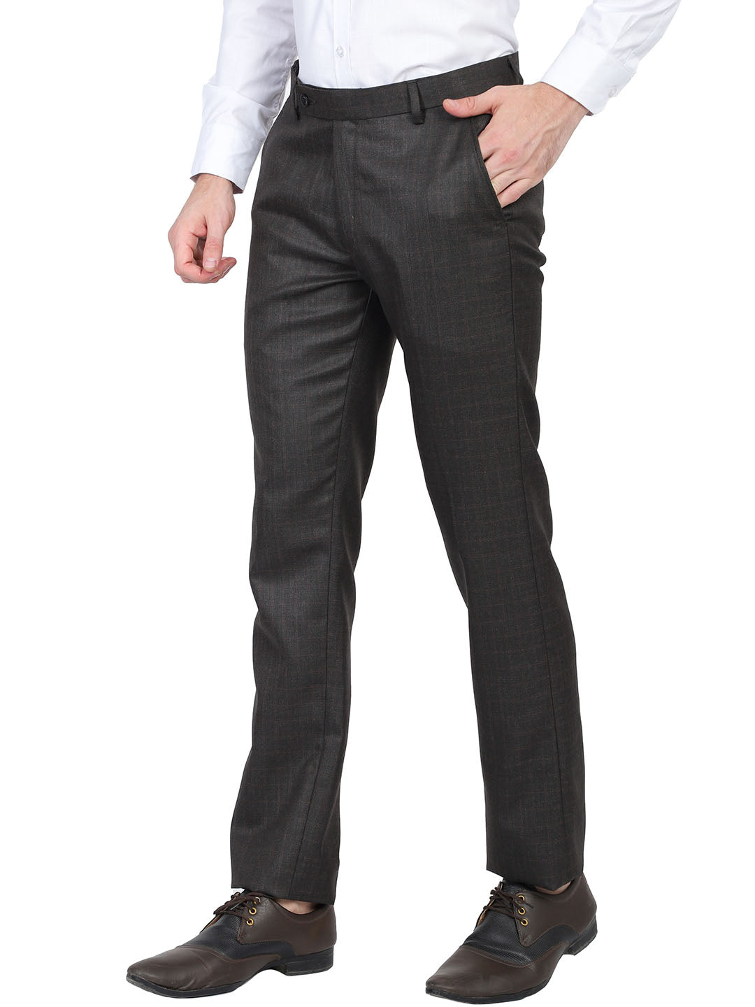 Brown Formal Trousers - Tahvo India