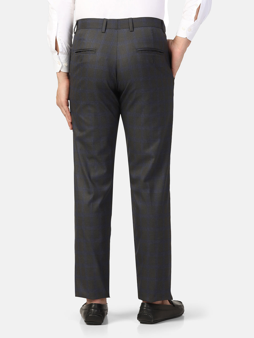 Formal Men Check Strechable Trousers - Tahvo India