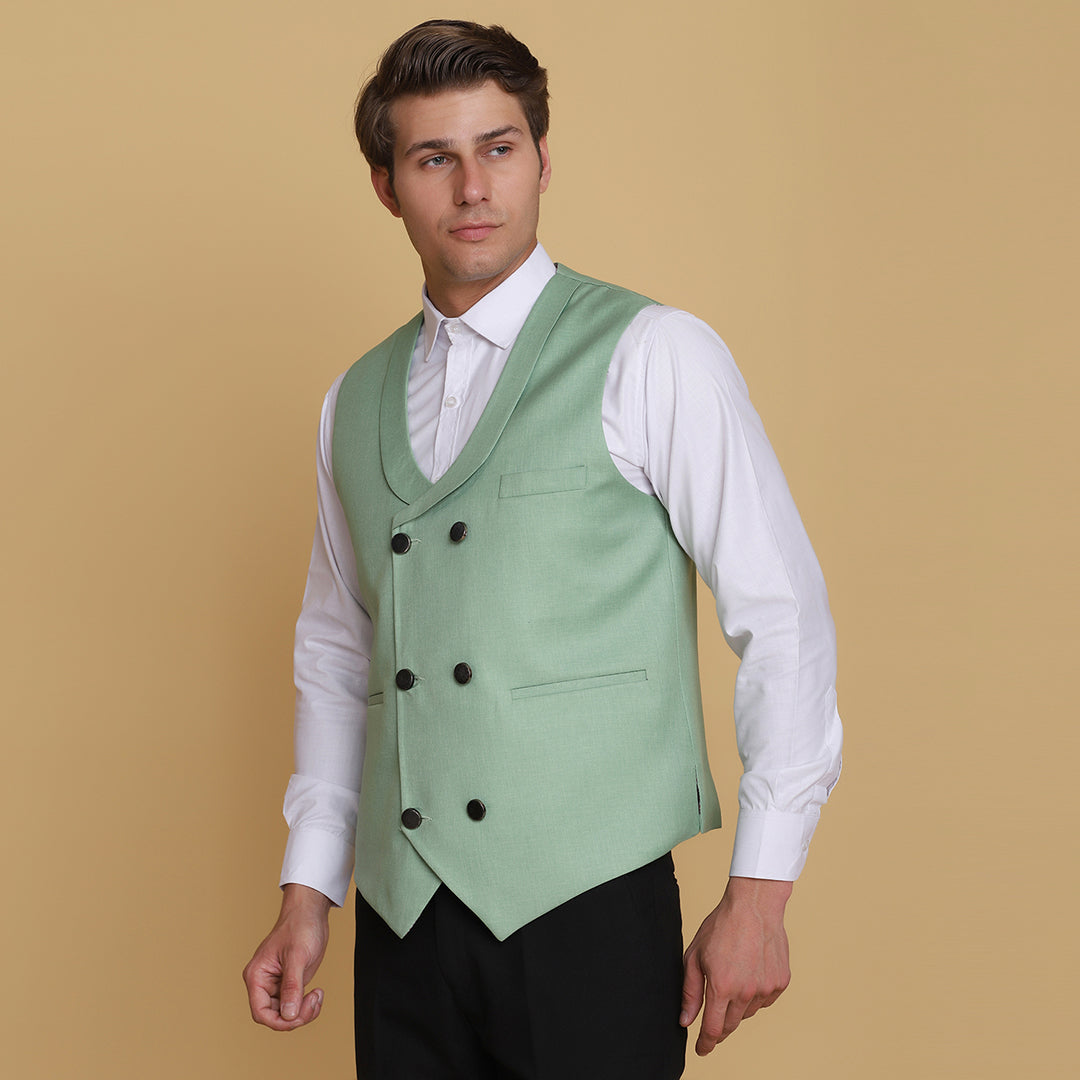 Leaf Green Waist Coat