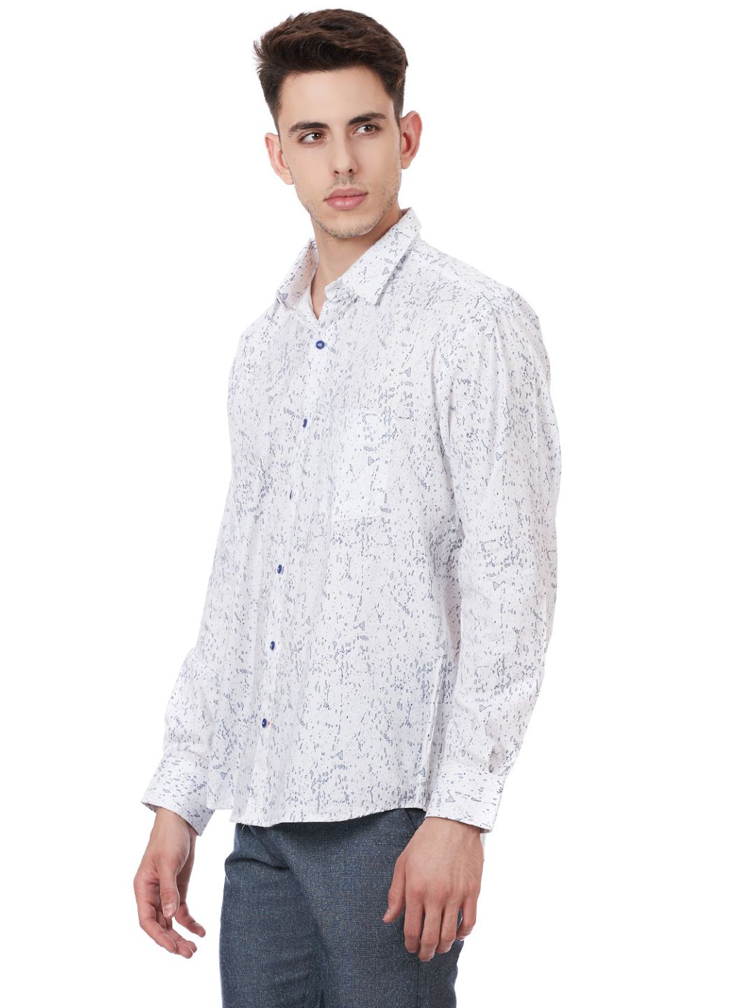 White Water Printed Shirt - Tahvo India