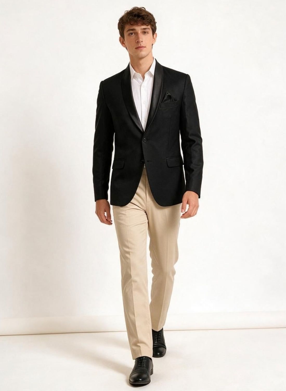 Men Black Tuxedo Blazer