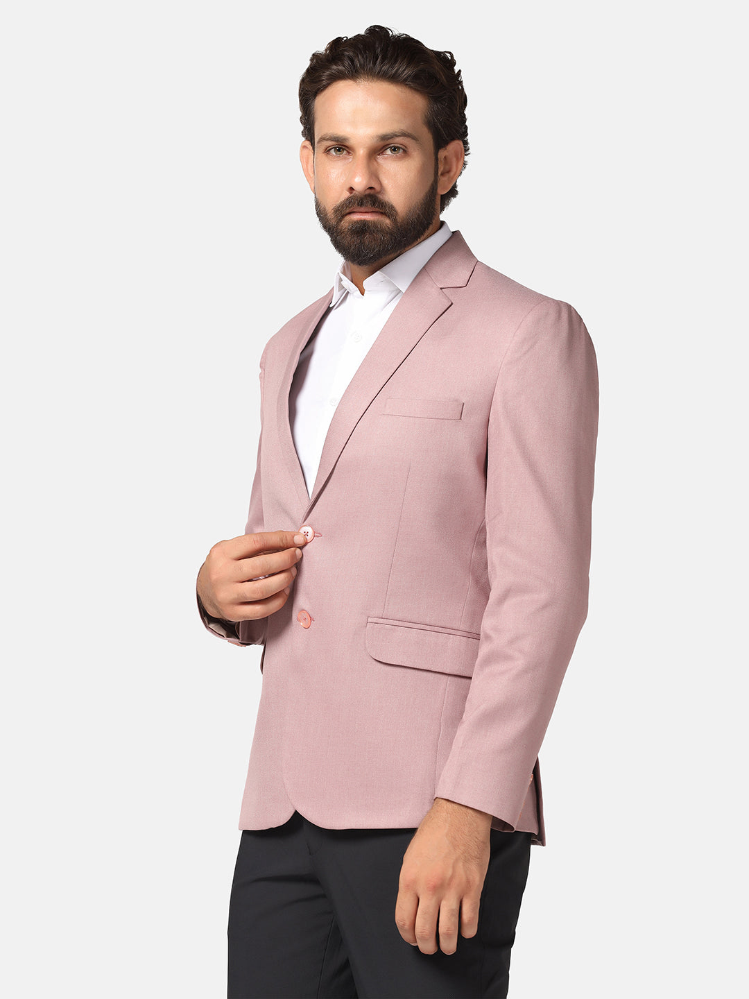 Men Pink Blazer - Tahvo India