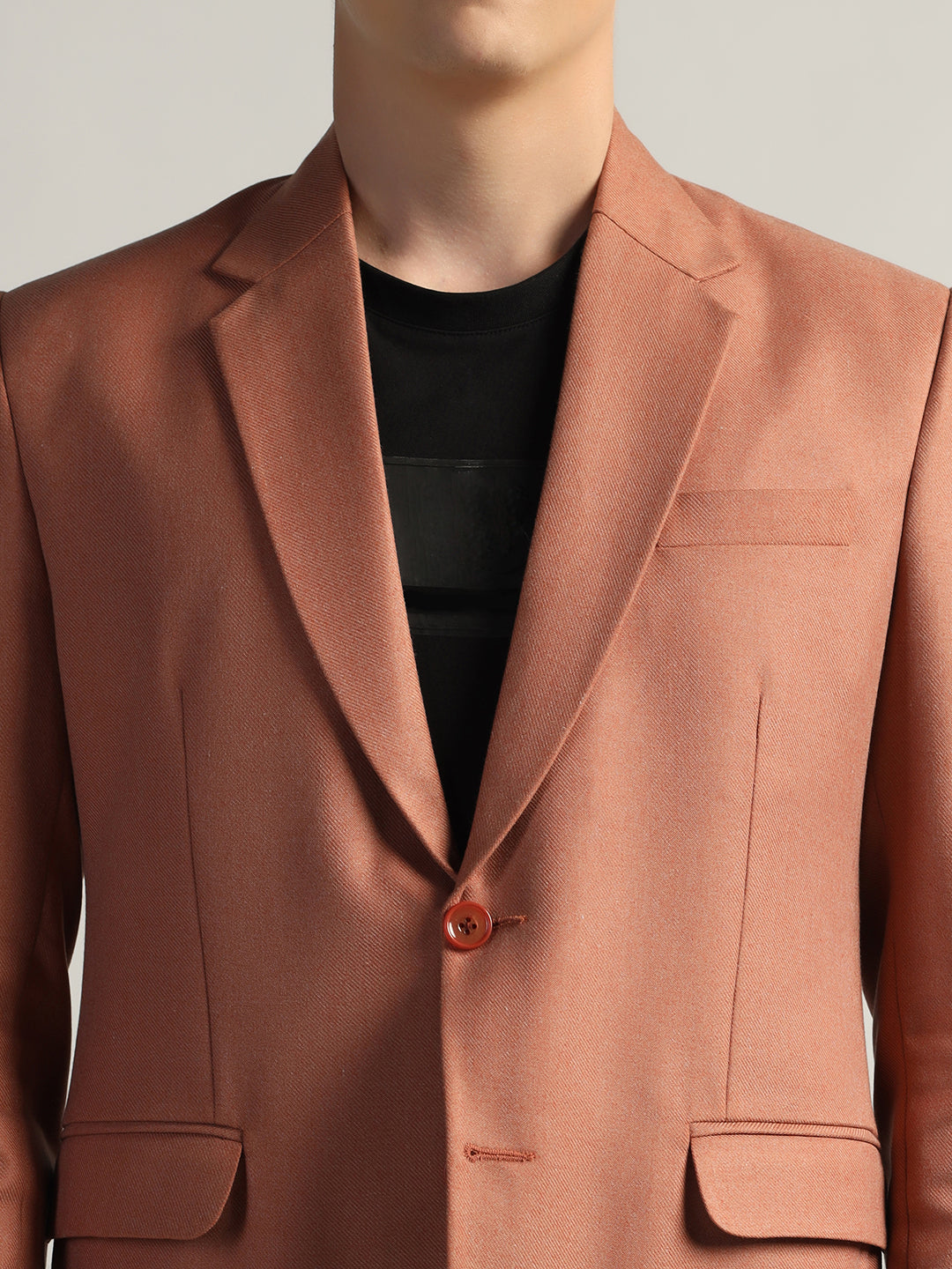Men's Peach Blazer - Tahvo India