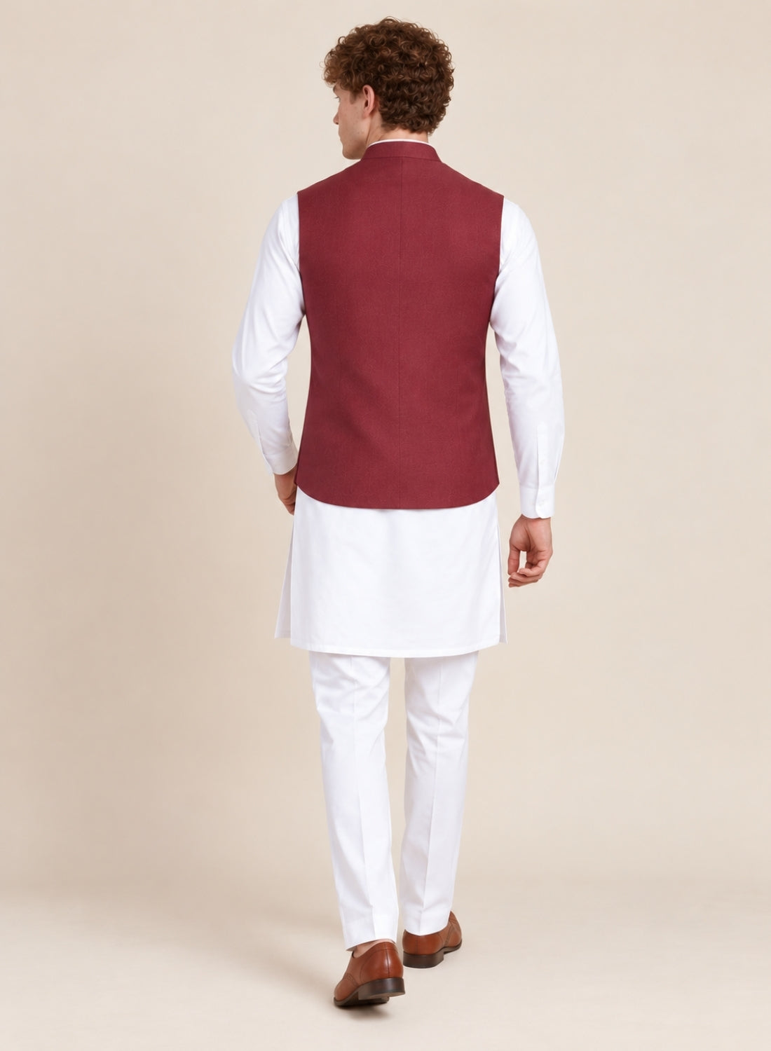 Men Kurta Set With Jacket