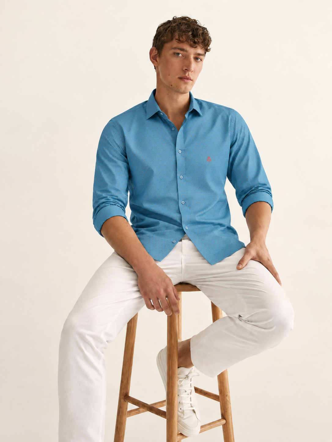 Men Blue Formal Shirt