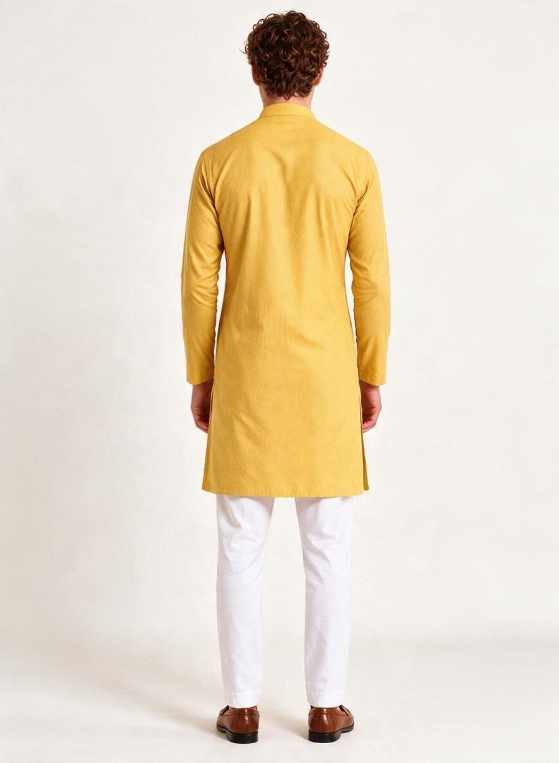 Men Yellow Kurta Set
