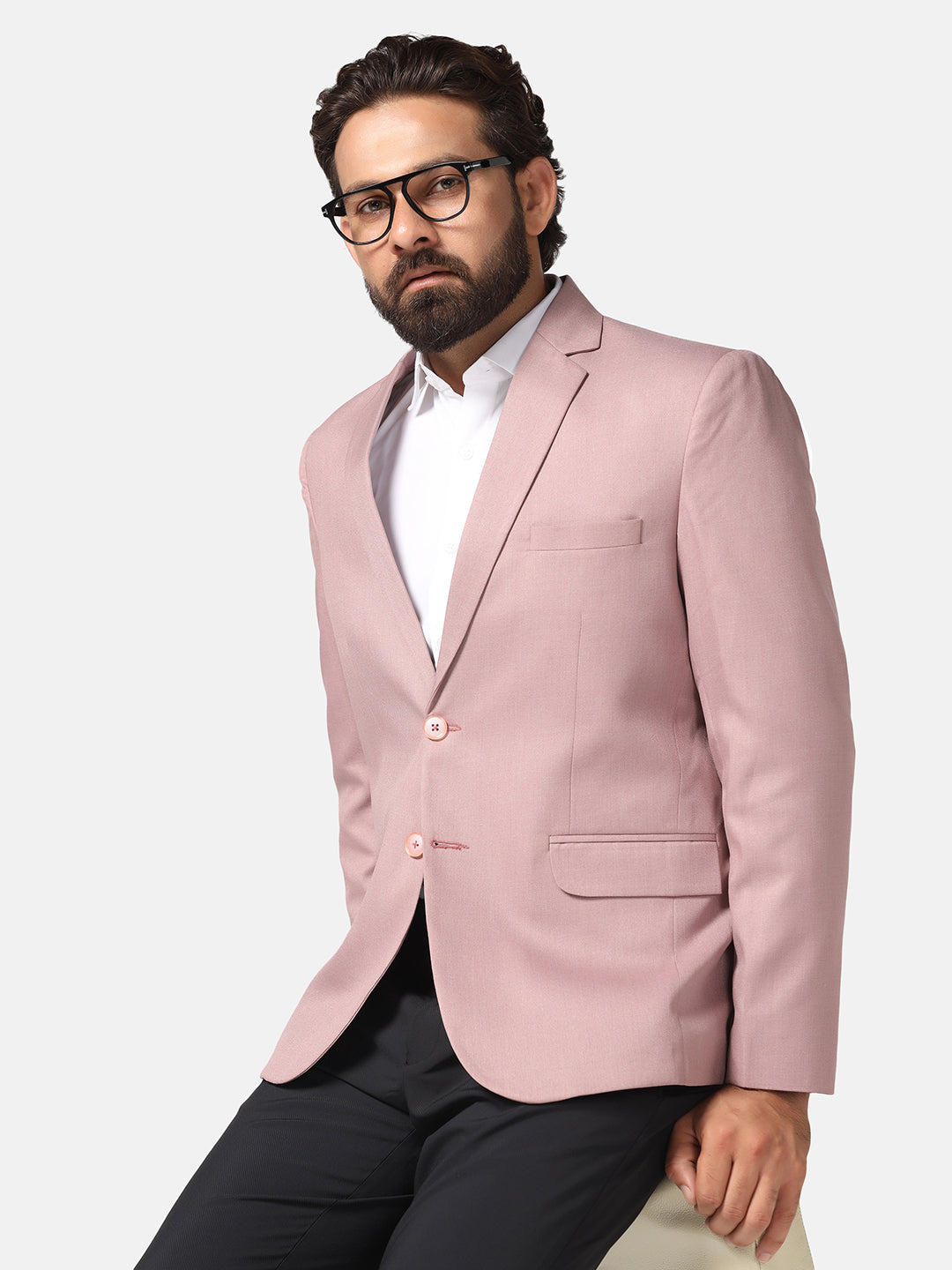 Men Pink Blazer