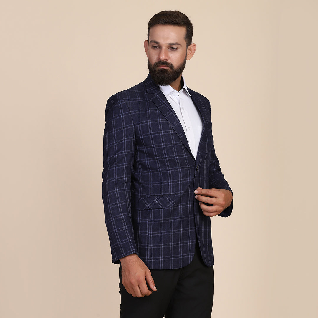 Tweed Check Men Suit