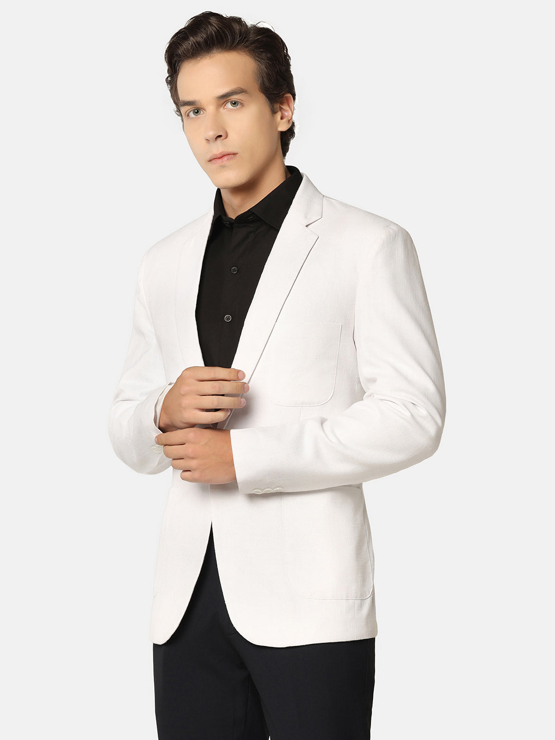 Men Linen Blazer - Tahvo India