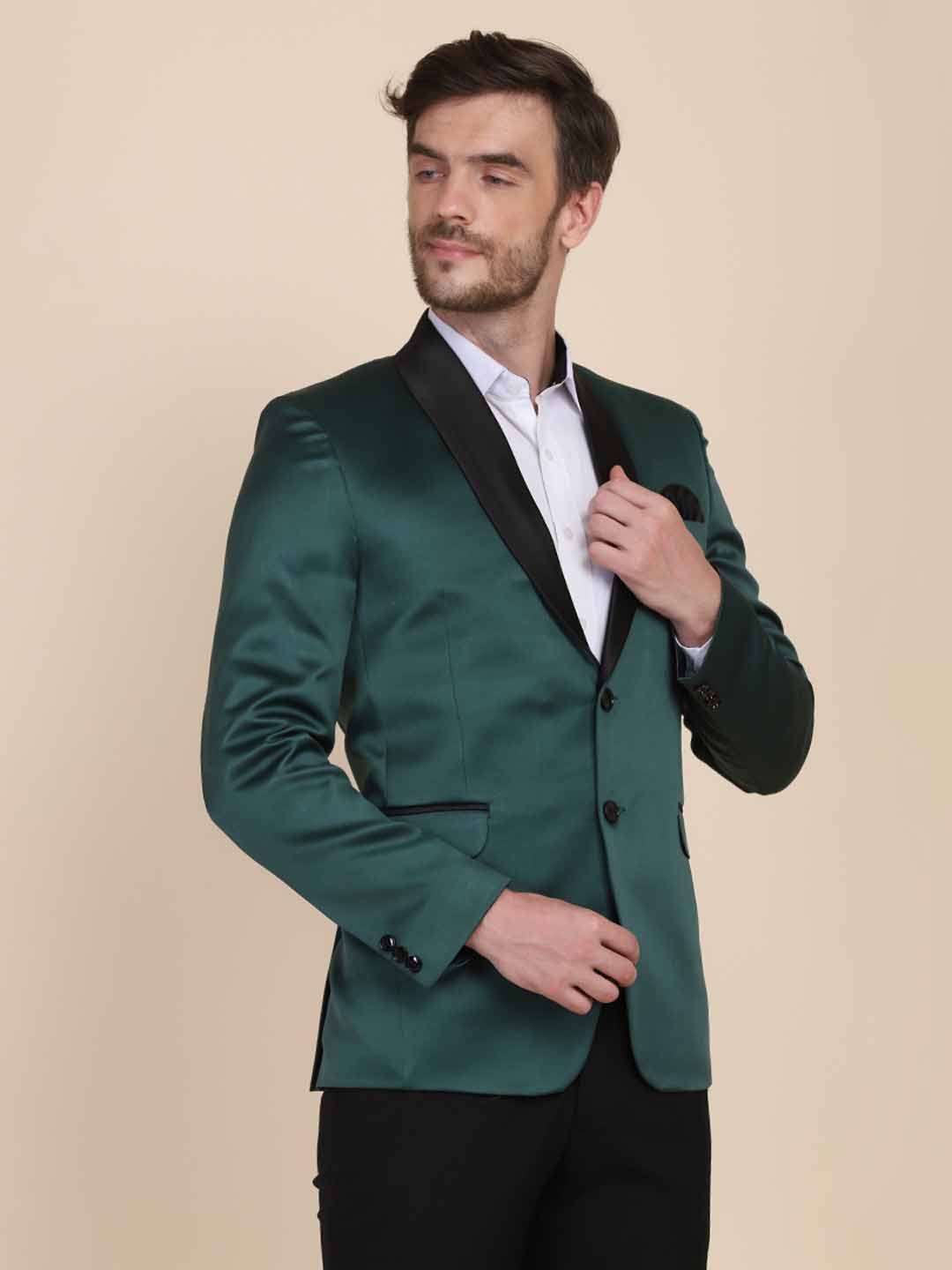 Men Green Tuxedo - Tahvo India