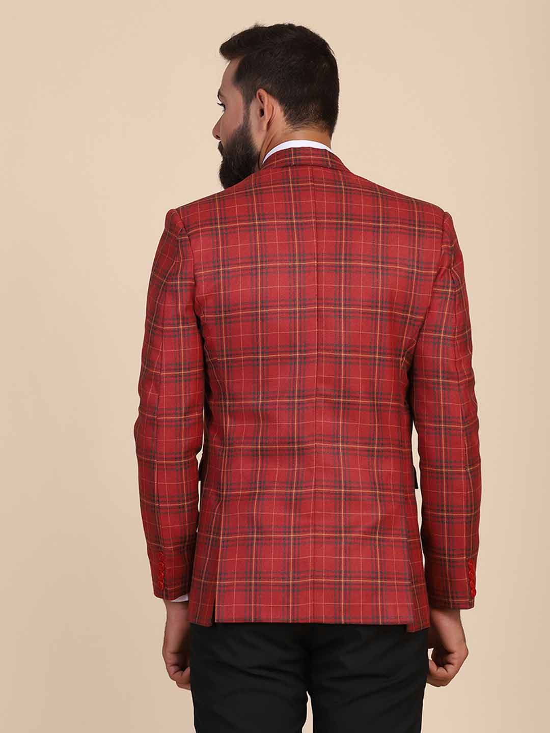 Men Tweed Stylish Blazer - Tahvo India