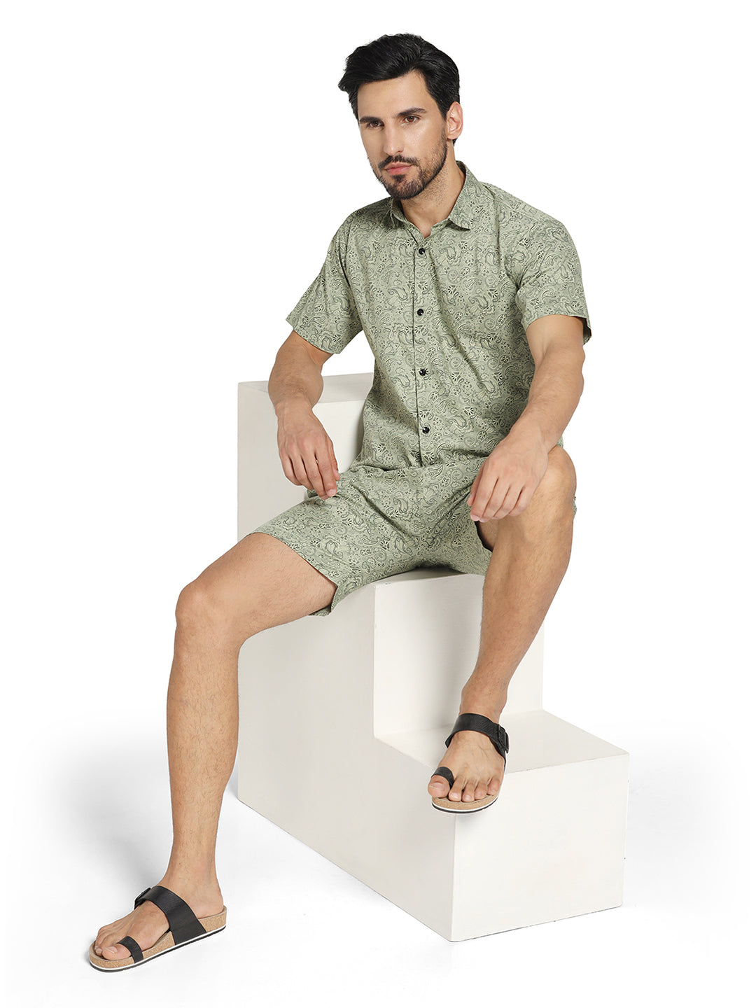 Men Printed Co-Ords Set - Tahvo India
