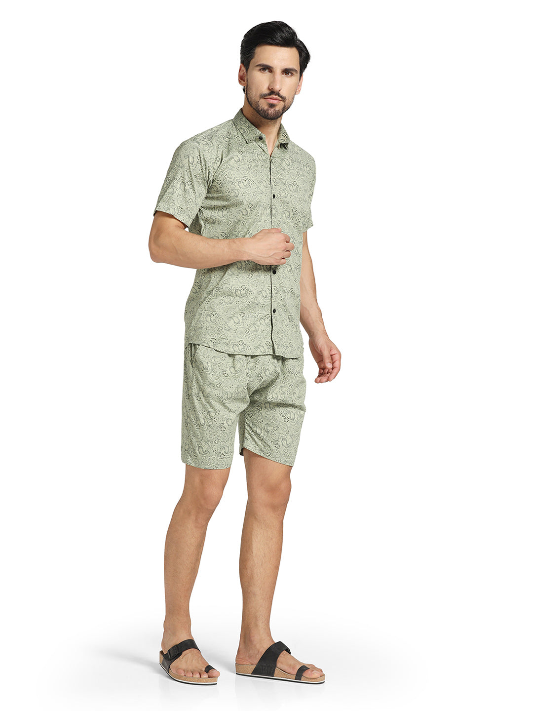 Men Printed Co-Ords Set - Tahvo India