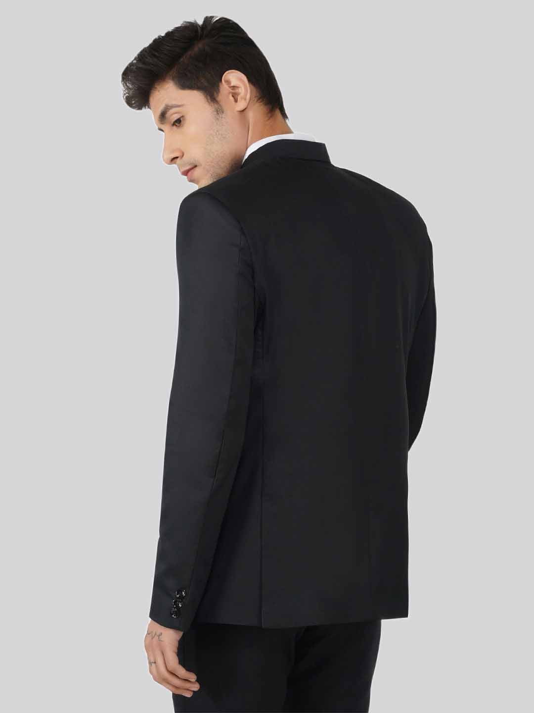 Men Black Bandgala Suit - Tahvo India