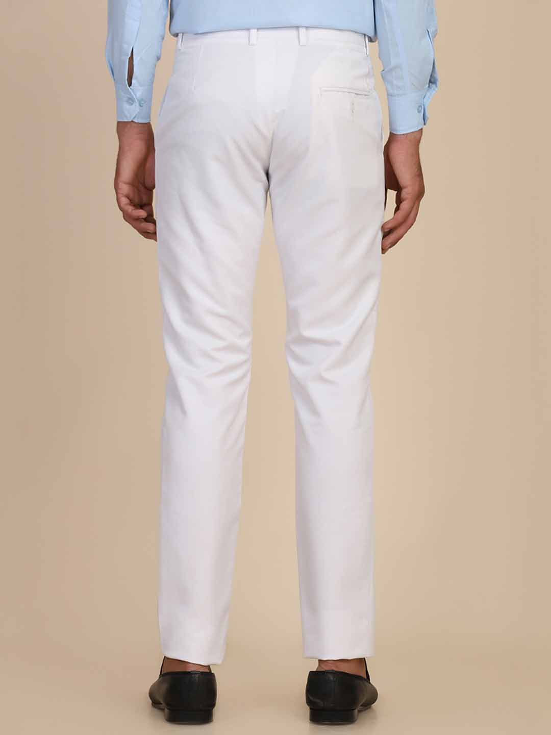 White Formal Trousers - Tahvo India