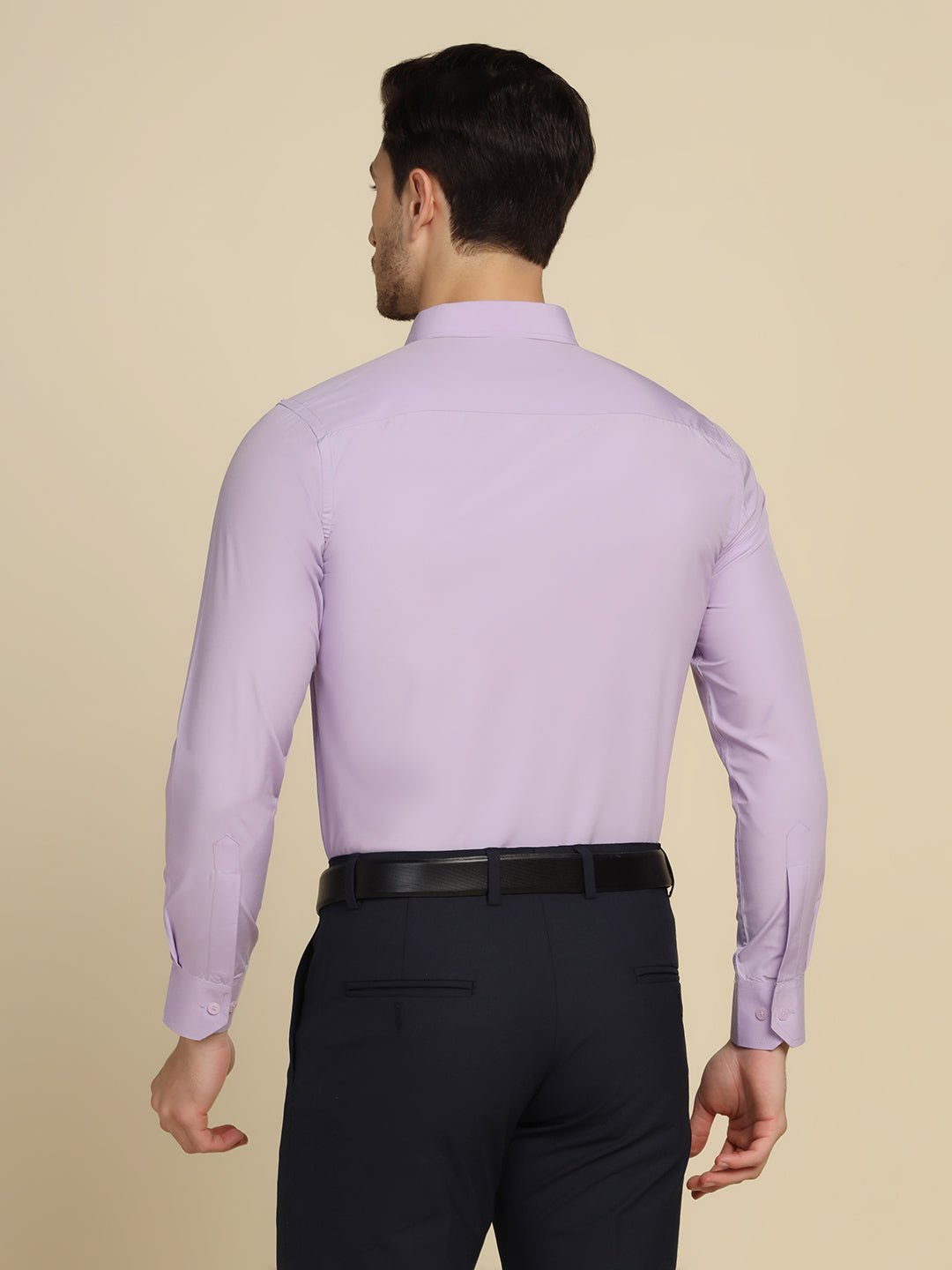 Men Purple Solid Shirt - Tahvo India