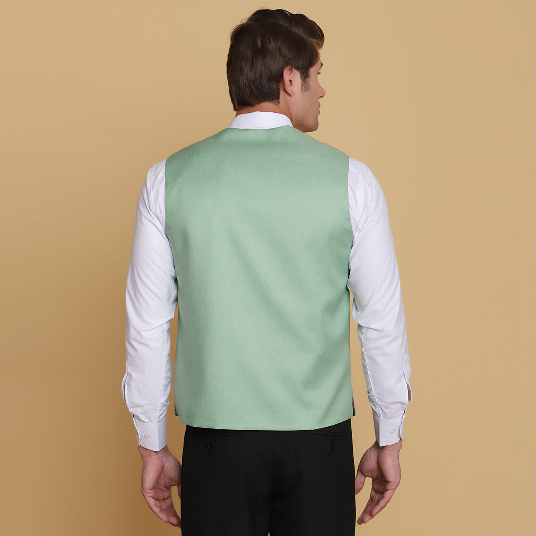 Leaf Green Waist Coat