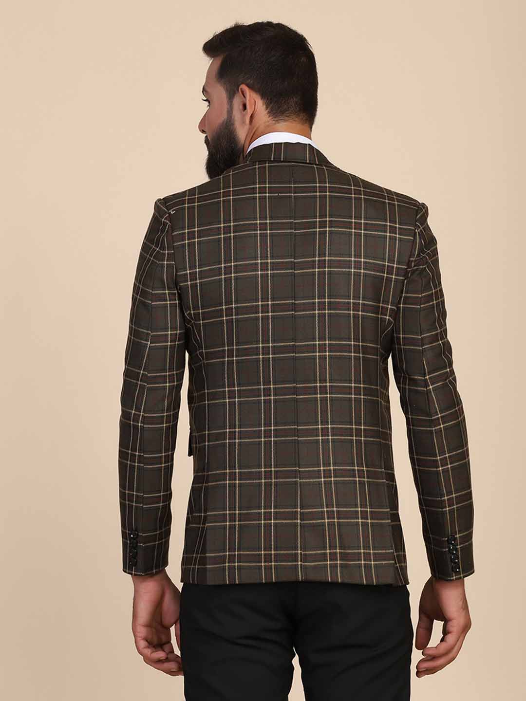 Men Tweed Designer Blazer - Tahvo India